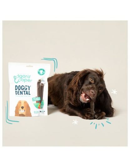 Edgard & Cooper Doggy Dental Aardbei & Munt - Hondensnacks - M